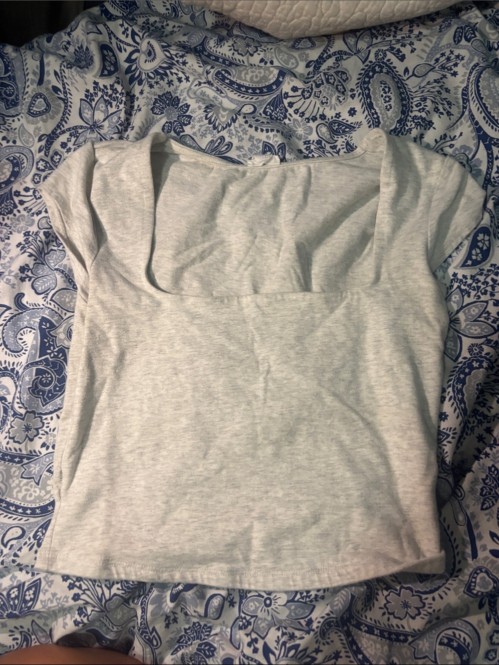 Garage square neck light grey